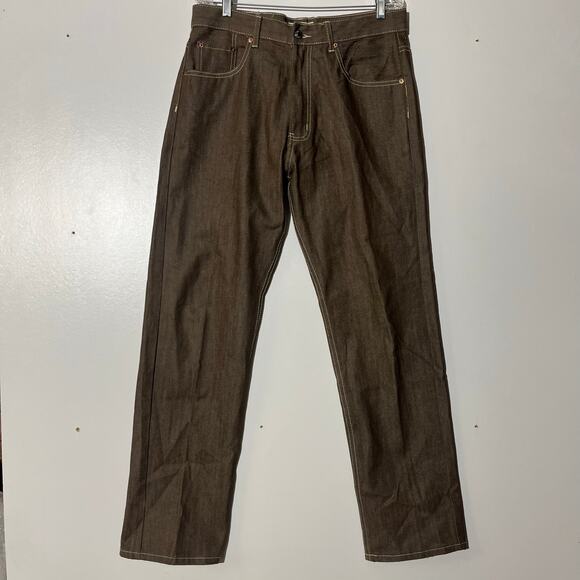 Vintage Y2K Members Property Straight Leg Brown Skater Pants Men’s Size 34x34 - Picture 1 of 7